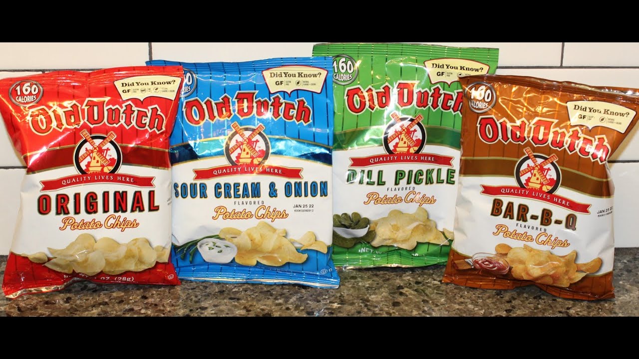 Old Dutch Potato Chips Original Sour Cream Onion Dill Pickle Bar Old Dutch Potato Chips Original Sour Cream Onion Dill Pickle Bar