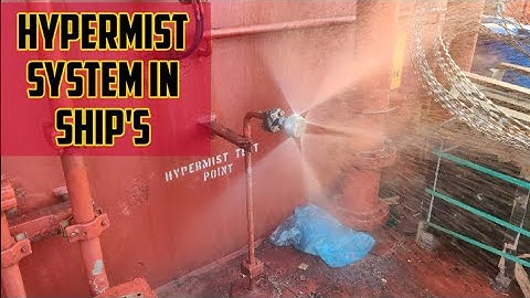 Hypermist Fire fighting system | Engine room Fixed FFA | Water Mist in Engine room