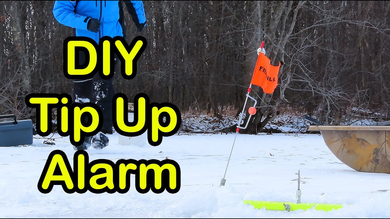 Tip Up Flag trick for Ice Fishing 