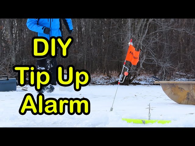 DIY Tip Up Alarm - Easy Ice Fishing Hack 