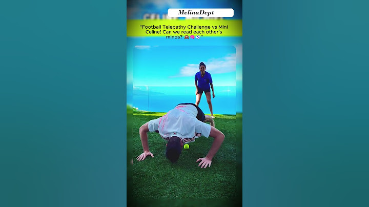 "Football Telepathy Challenge vs Mini Celine! Can we read each other's minds? " | #football  #shorts