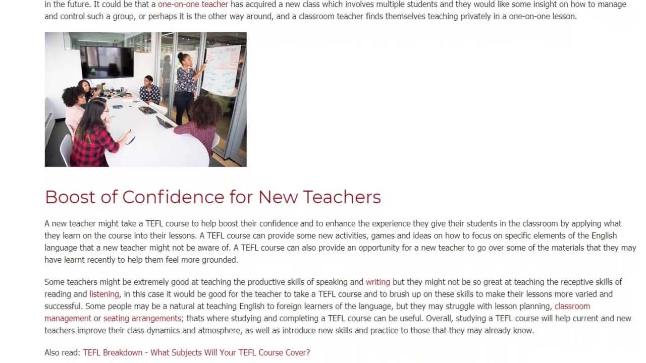 The Many Reasons For Taking a TEFL Course | ITTT TEFL BLOG - YouTube