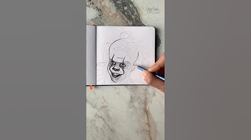 Drawing Pennywise From It: Welcome To Derry- Sketchbook