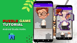 android kotlin how to make puzzle game in android studio/puzzle game tutorial#SolutionCodeAndroid screenshot 4