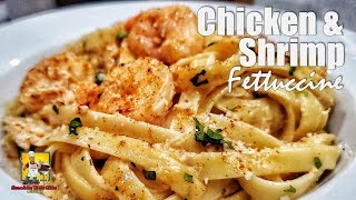 ... - this is a spicy chicken and shrimp in cream sauce with
fettuccine noodles video recipe. no...