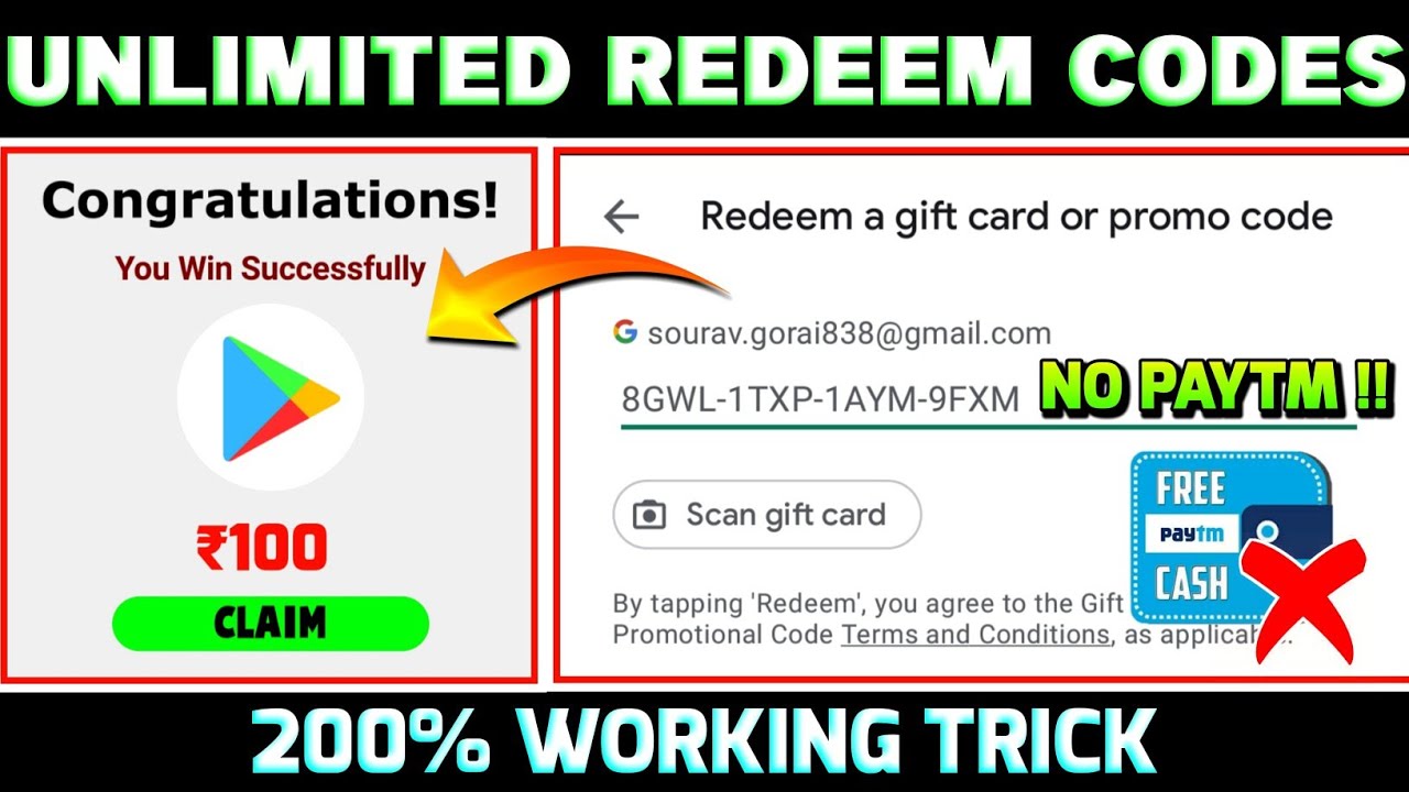 140 rs google play redeem code - wide 1