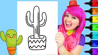 Coloring a Cactus | Markers