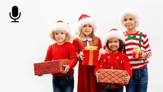 Childrens Saying Merry Christmas Voice Effects