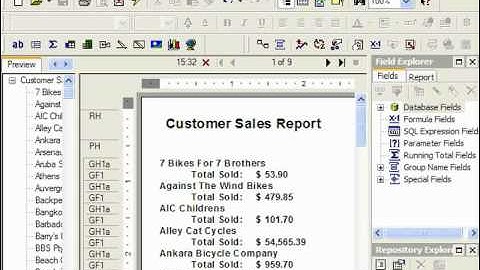 Crystal Reports Tutorial Setting Default Options Business Objects Training Lesson 15.4