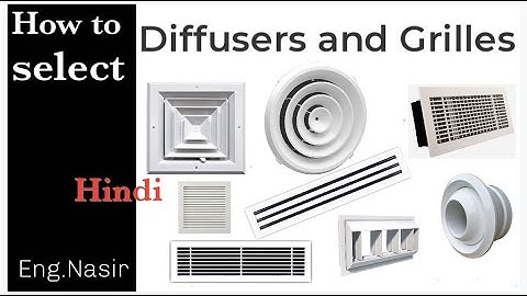 106 - Selection of grilles and diffusers all type in Hindi and Urdu