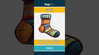 🇬🇧 Sock Meaning : Flash Card : Learn English Vocabulary screenshot 4