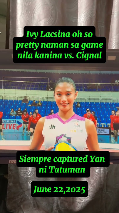 Ivy Lacsina oh so pretty naman sa game nila kanina vs. Cignal #deavy #ivylacsinalatestupdate
