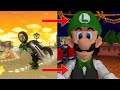 Every time I get hit, I switch to Luigi Poker | Mario Kart Wii