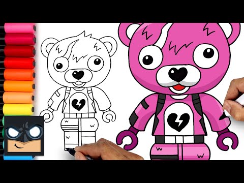 How To Draw Cuddle Team Leader | Lego Fortnite