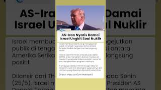 AS-Iran Nyaris Damai, Israel Bikin Gaduh Soal Janji Trump Musnahkan Nuklir