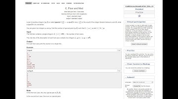 Codeforces Round #701 (Div. 2) - C. Floor and Mod - Video Tutorial