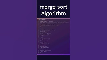 merge sort algorithm code in c++ #shorts #mergesort