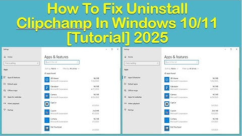 How To Fix Uninstall Clipchamp In Windows 10/11 [Tutorial] 2025