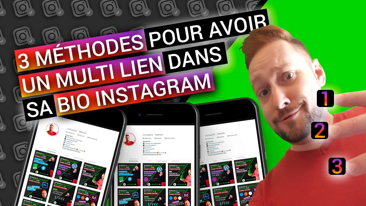 INSTAGRAM : Comment AJOUTER PLUSIEURS LIENS dans sa BIOGRAPHIE 💡 MES 3 ...