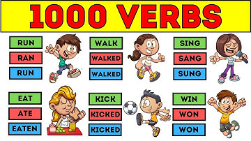 1000 Action Verbs Vocabulary | 100+ Most Important Verb Forms in English v1 v2 v3 | Verb Forms