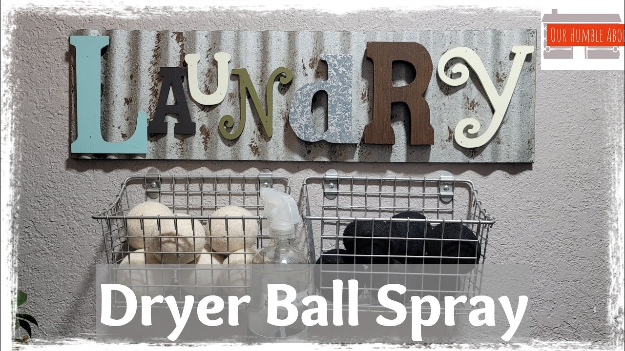 How to make DIY Dryer Ball Spray for Christmas - The Quick Journey