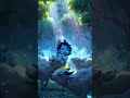 🌿✨ छोटा सा कृष्ण जंगल में बांसुरी बजाते | Magical Cow Grazing Krishna Vibes#Krishna #LordKrishna