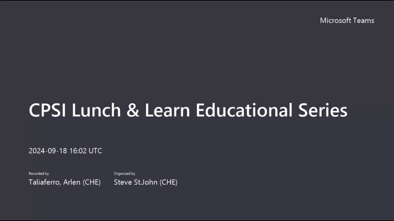CPSI Lunch & Learn Educational Series 20240918 120204