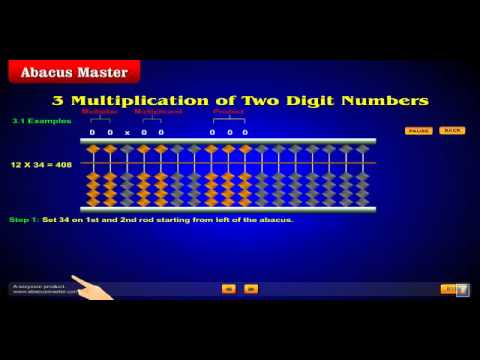 Multiplication on Abacus www.AbacusMaster.com - YouTube