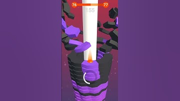 Stack Ball Level 76-77 🔥 #stackball #games #shortsfeed #viral #shorts