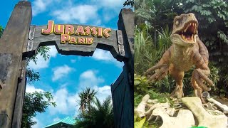 Jurassic Park Rapids Ride Universal Studios Singapore Onride Pov