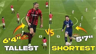 TALLEST vs SHORTEST PLAYERS 🔥 - FIFA MOBILE 23