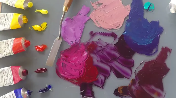 Mixing Amethyst - Michael Harding Oil Colour with ...