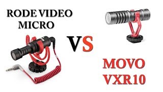 Rode Video Micro VS  Movo VXR10. Mini Shotgun Mic FaceOff