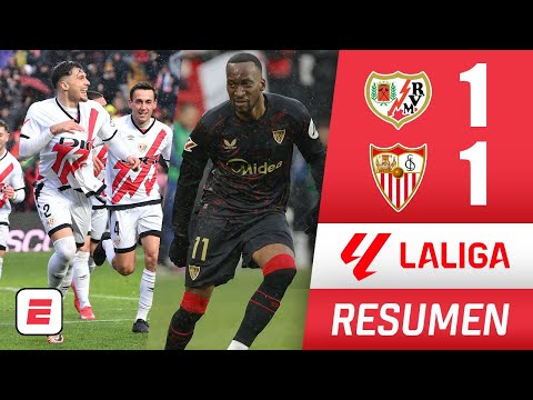 Rayo Vallecano y Sevilla empataron en duelo de la fecha 26. Goles de Ratiu y Lukebakio | La Liga