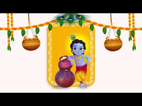 Animated happy Janmashtami wishes Video (After Effect) happy Janmashtami | happy Krishna Janmashtami