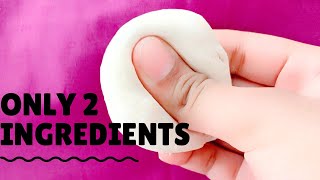 Easy Air Dry Clay recipe with only 2 ingredients!