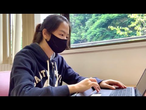 Study With Me at NUS Science Library 📕 | 1hour real-time, with lofi music, with background noise