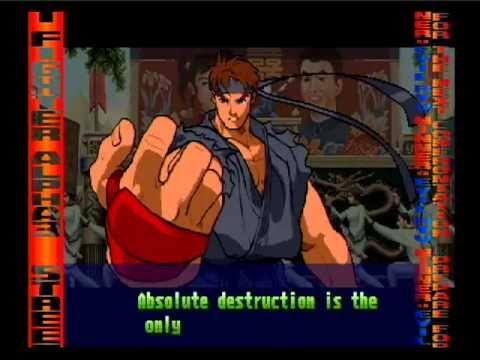 Ending for Street Fighter Alpha-Ryu(Arcade)