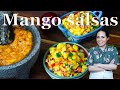 MANGO salsa made in a MOLCAJETE | UNIQUE mango salsa recipe | Mango SALAD