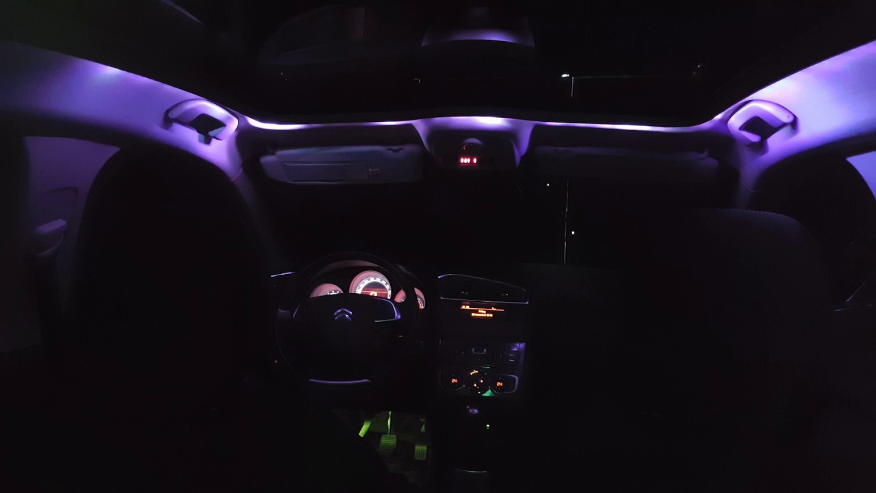 Ambilight Car Citroen C4 Panoramic - Youtube