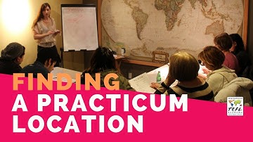 Finding a TEFL Practicum Location with Advisor Karee