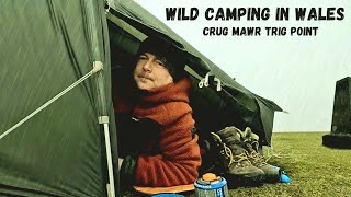 Wild Camping Brecon Beacons | Crug Mawr Trig Point Camp