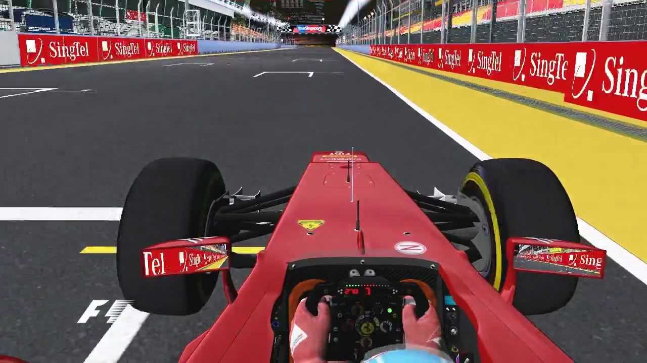 F1 2012 Singapore GP (Marina Bay) Fernando Alonso Lap Onboard