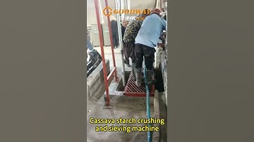 Cassava starch processing machines cassava crushing and sieving machines