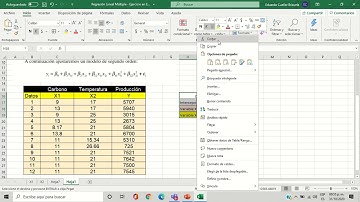 Regresión Lineal Múltiple   Ejercicio en Excel