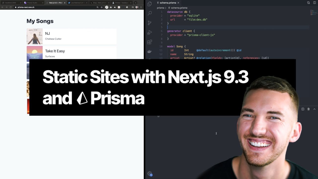 Static Sites with Next.js 9.3 and Prisma