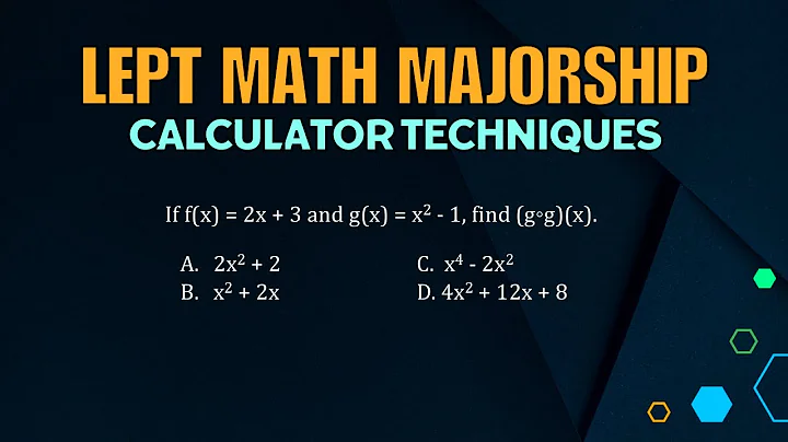 LEPT MATH MAJORSHIP REVIEWER | KARCE KC-S991 CALCULATOR TECHNIQUES | COMPOSITION OF FUNCTIONS