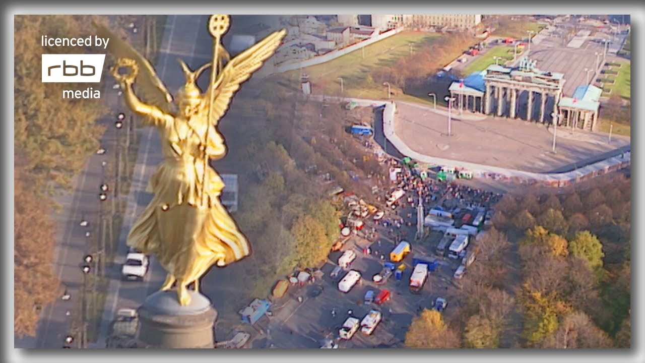 Luftaufnahmen der Berliner Mauer | November 1989