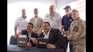Brazos Island Harbor Channel Improvement Project Signing Ceremony
