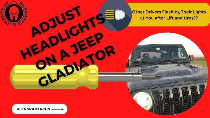 Jeep Wrangler JL Headlight Adjustment - YouTube